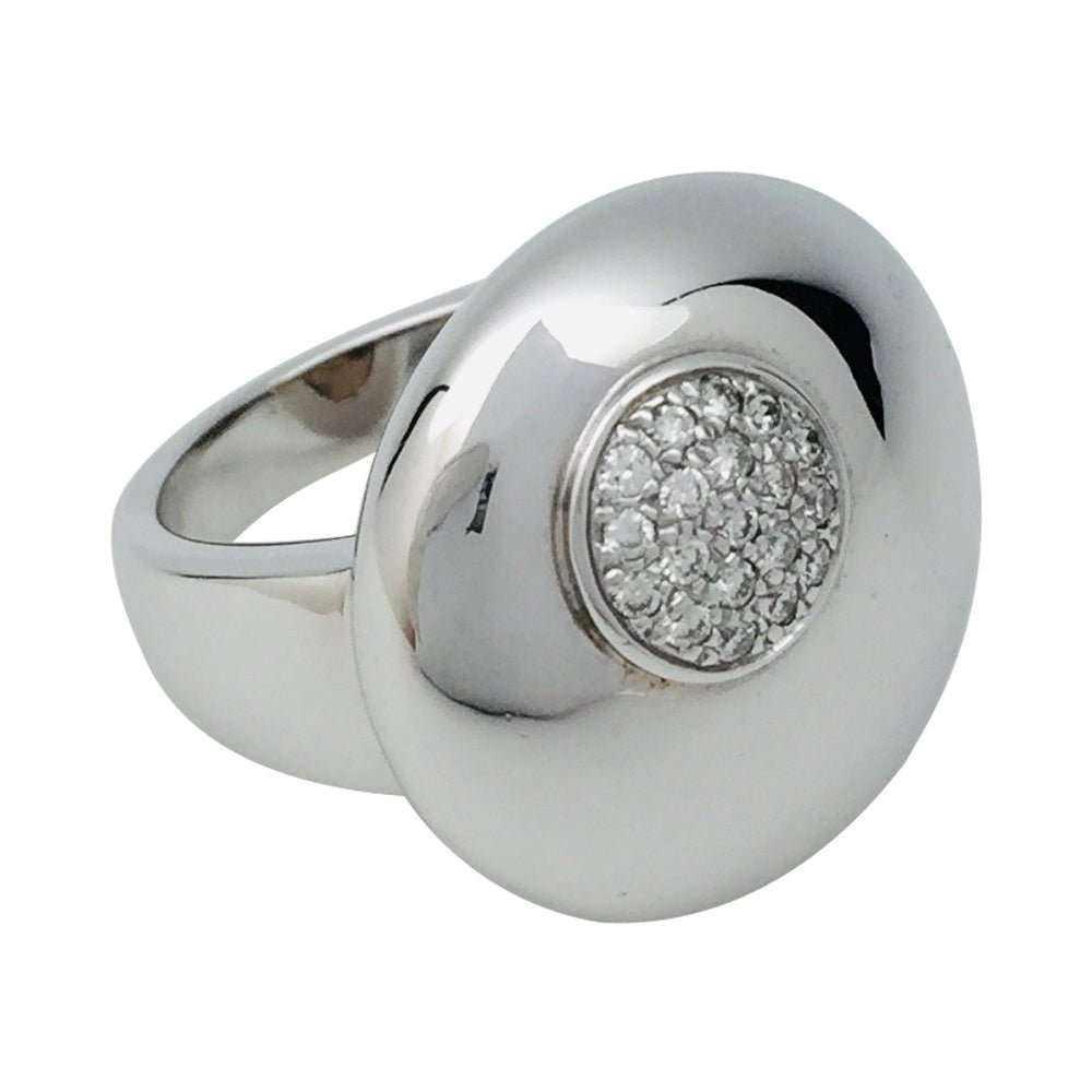 Bague or blanc et diamants - Castafiore