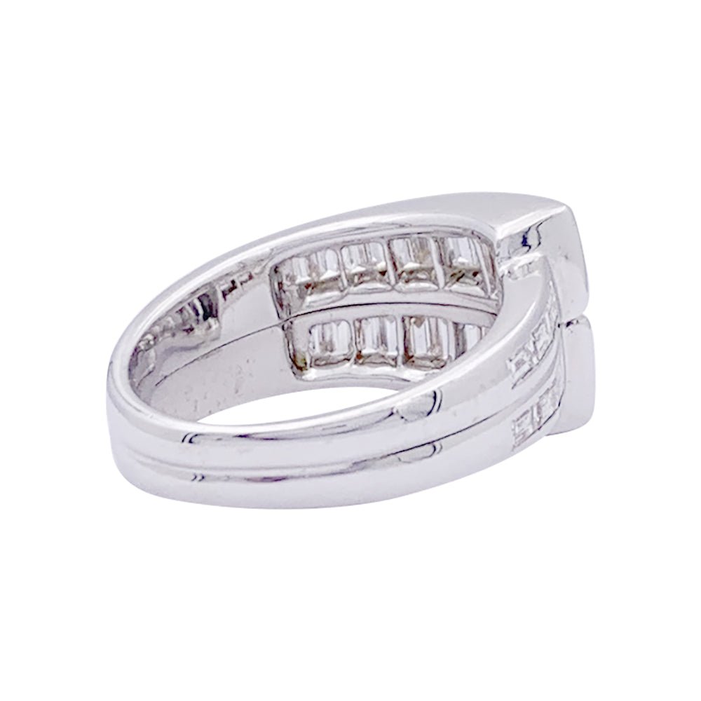 Bague or blanc et diamants - Castafiore