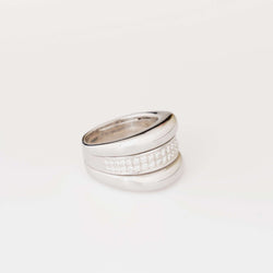 Bague or blanc et diamants - Castafiore