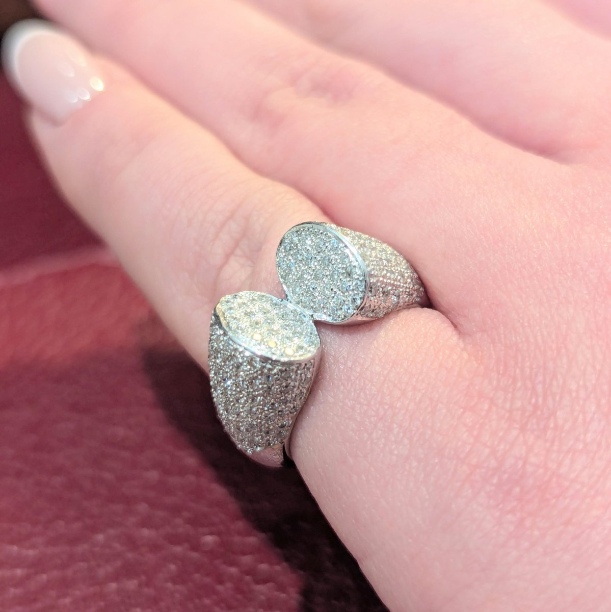 Bague or blanc et diamants - Castafiore