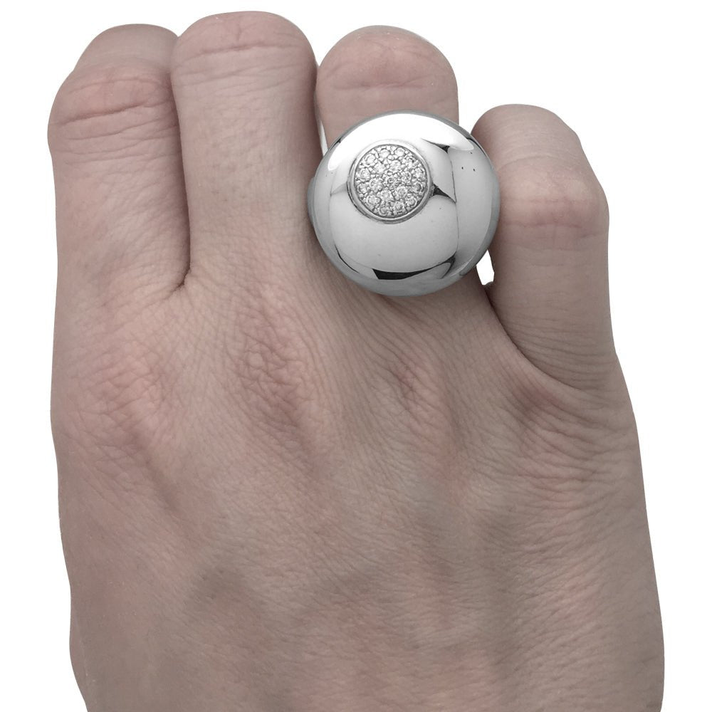 Bague or blanc et diamants - Castafiore