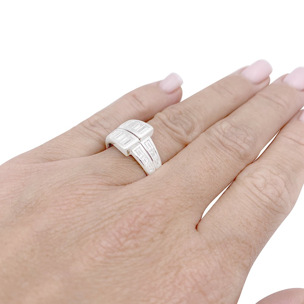 Bague or blanc et diamants - Castafiore