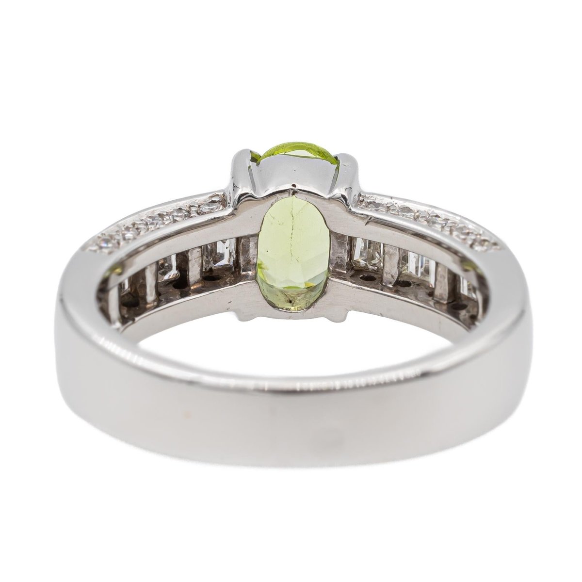 Bague Or blanc Péridot - Castafiore