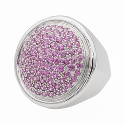 Bague Or blanc Saphir - Castafiore