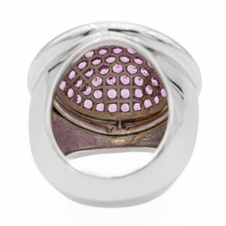 Bague Or blanc Saphir - Castafiore