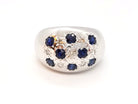 Bague Or blanc Saphir - Castafiore