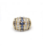 Bague - Or. Diamants Et Saphirs - Castafiore