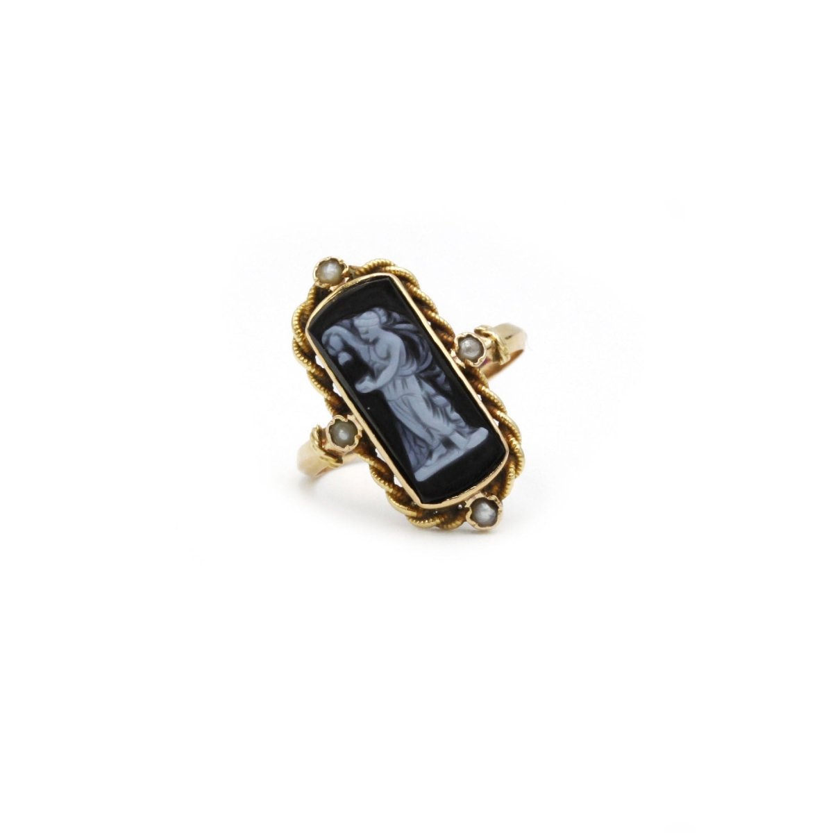 Bague - Or et Camée - Castafiore
