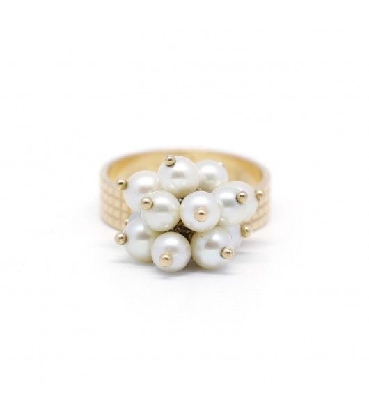 Bague - Or Et Perles - Castafiore