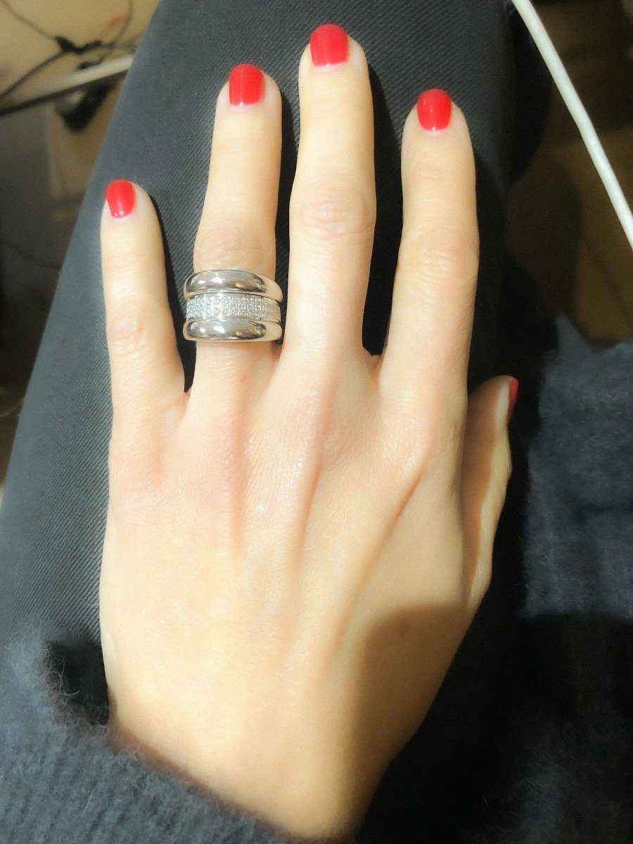 Bague or gris de la maison Chopard modèle Strada - Castafiore