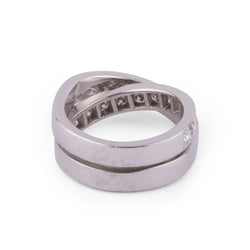 Bague or gris et diamant de la maison Cartier modèle Nouvelle Vague - Castafiore