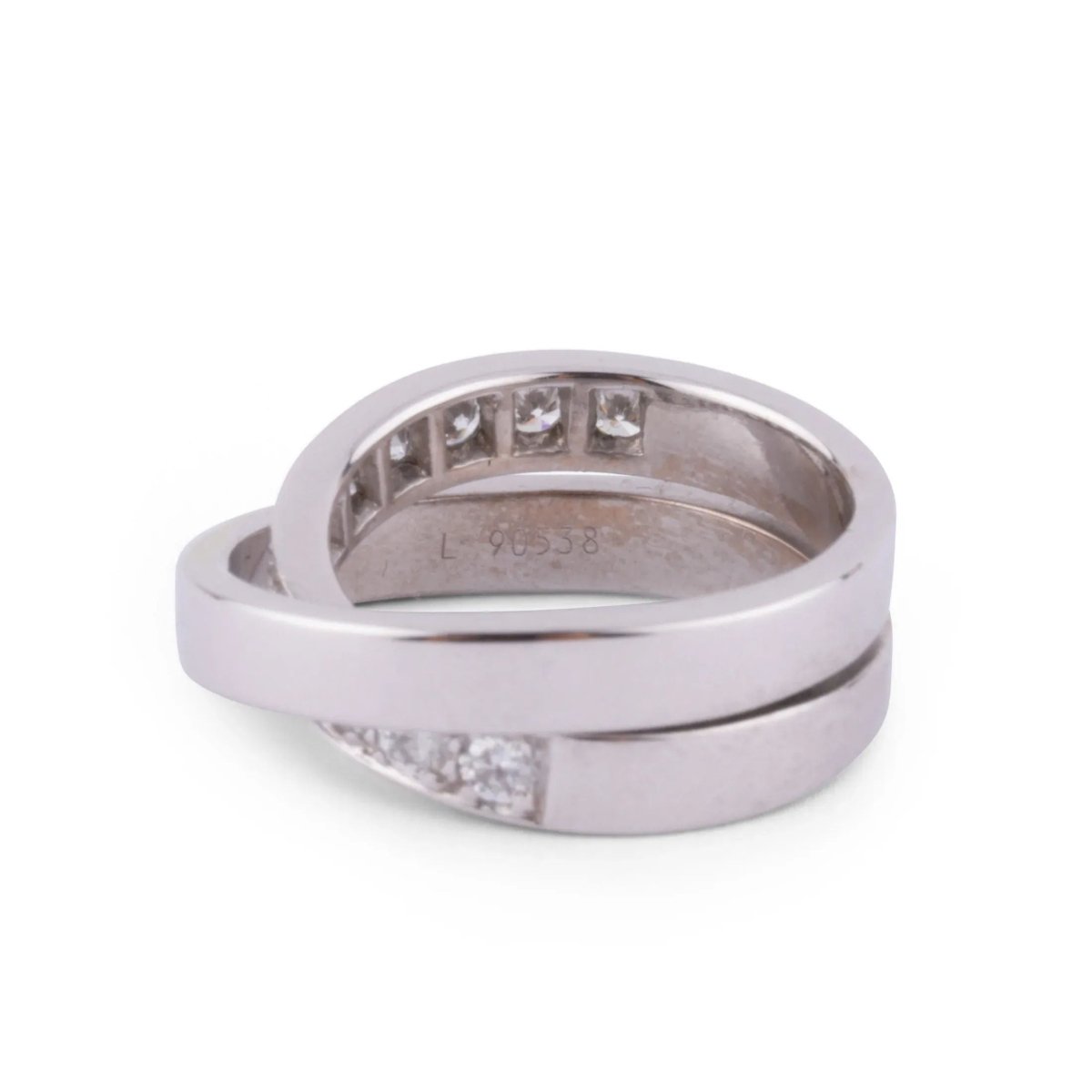 Bague or gris et diamant de la maison Cartier modèle Nouvelle Vague - Castafiore