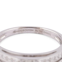 Bague or gris et diamant de la maison Mauboussin - Castafiore