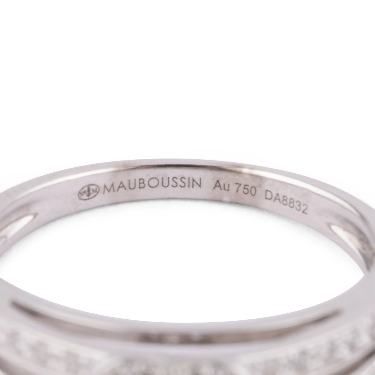 Bague or gris et diamant de la maison Mauboussin - Castafiore