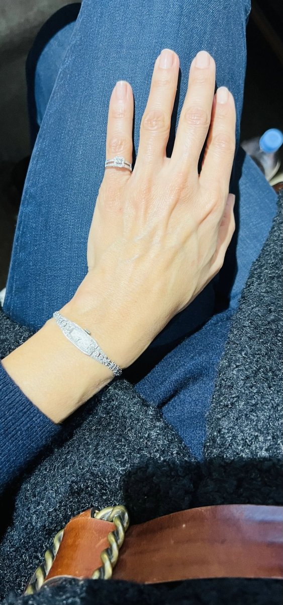 Bague or gris et diamant de la maison Mauboussin - Castafiore