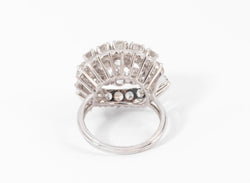 Bague or gris et diamants des années 1960 - Castafiore