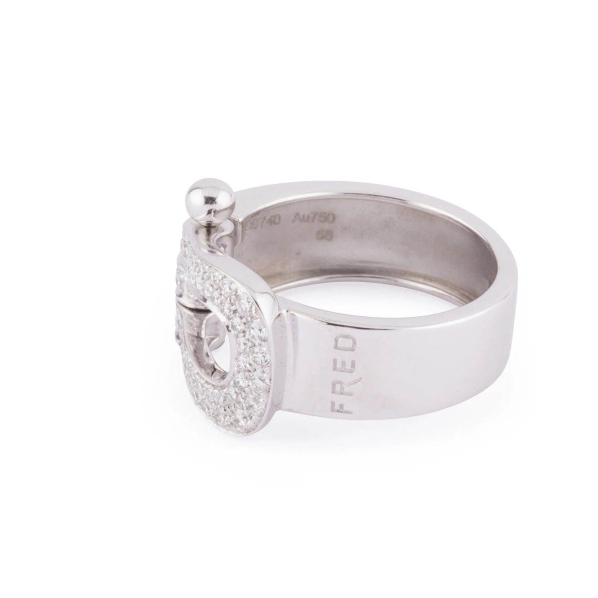 Bague or gris et diamants Fred Force 10 - Castafiore