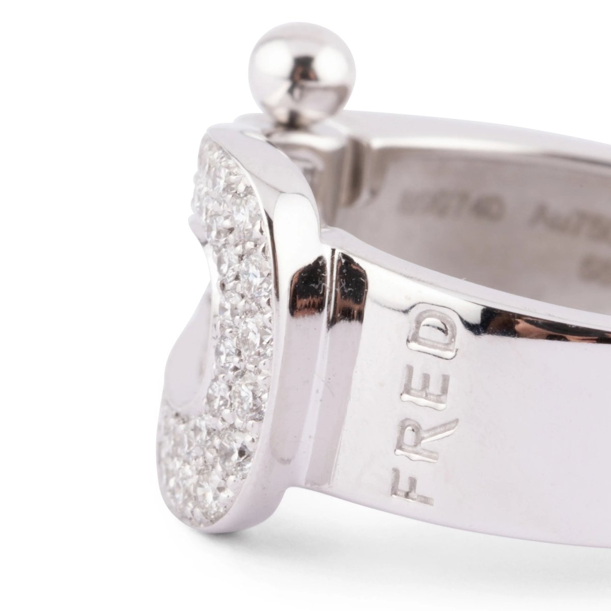 Bague or gris et diamants Fred Force 10 - Castafiore