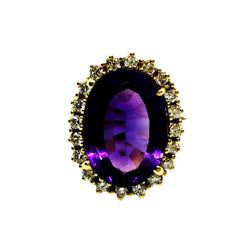 Bague Or jaune Améthyste - Castafiore