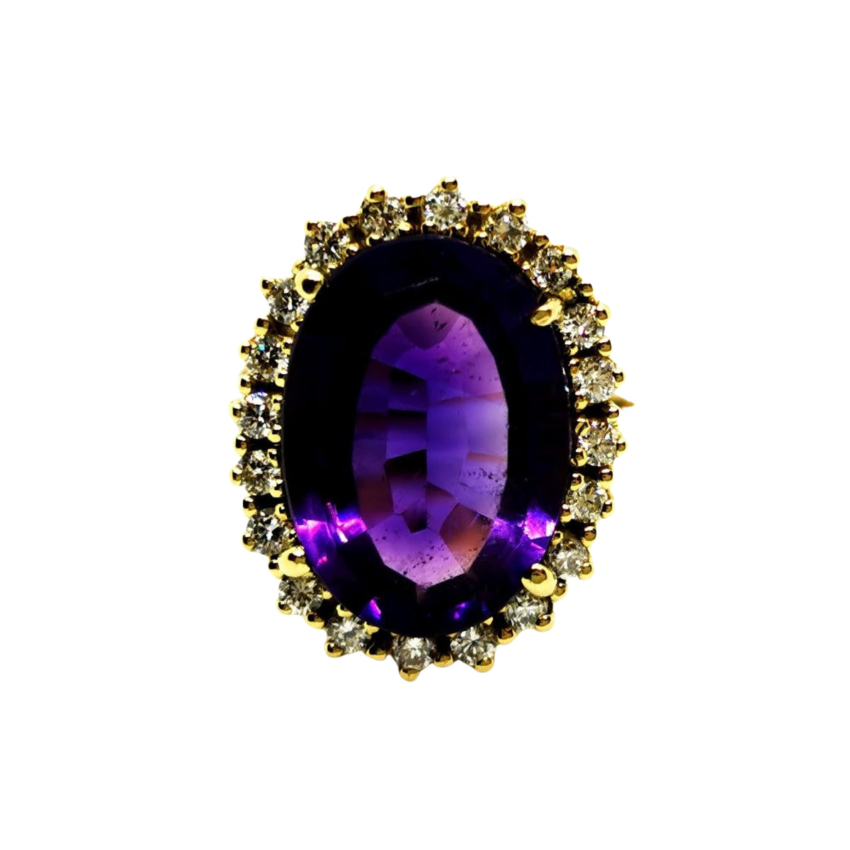 Bague Or jaune Améthyste - Castafiore