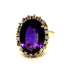 Bague Or jaune Améthyste - Castafiore