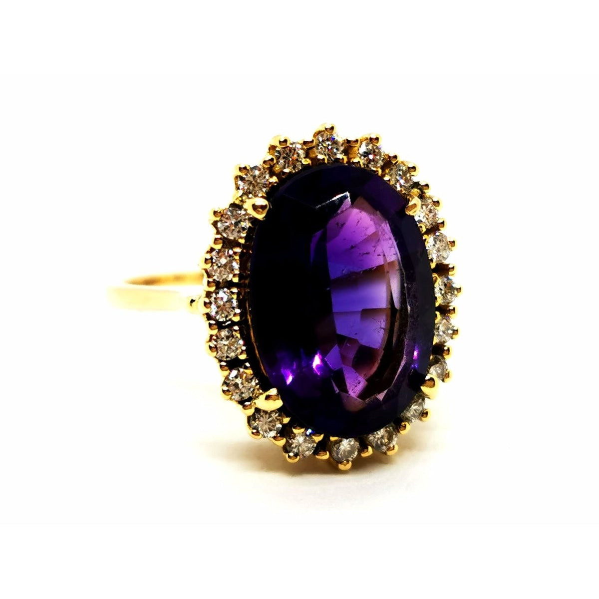 Bague Or jaune Améthyste - Castafiore