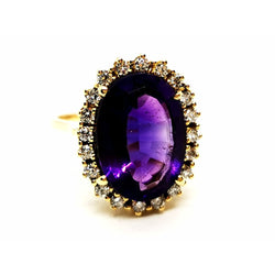 Bague Or jaune Améthyste - Castafiore