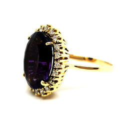 Bague Or jaune Améthyste - Castafiore