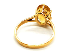 Bague Or jaune Citrine - Castafiore