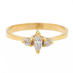 Bague Or jaune Diamant - Castafiore