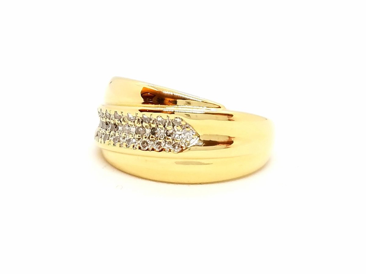 Bague Or jaune Diamant - Castafiore