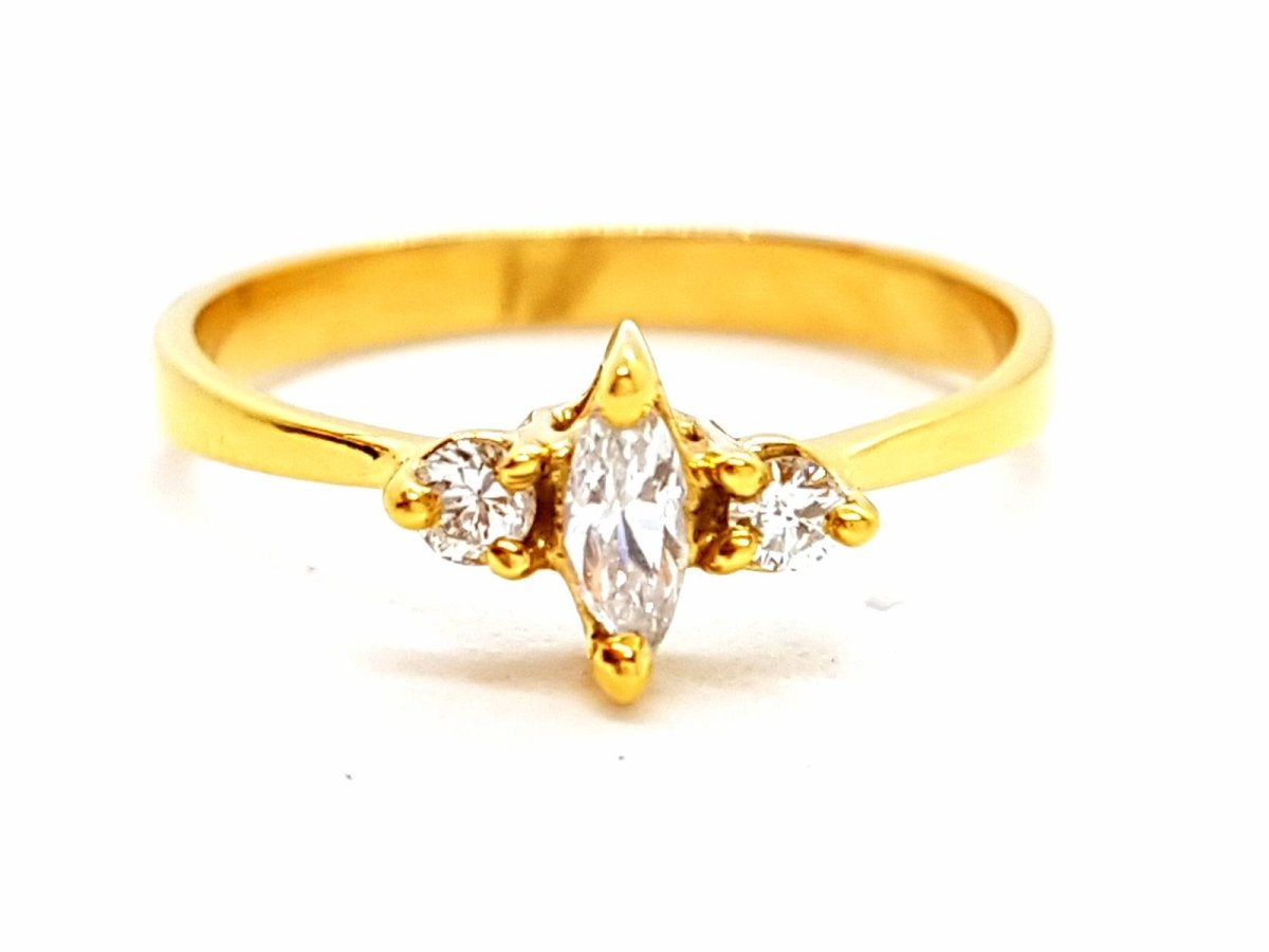 Bague Or jaune Diamant - Castafiore