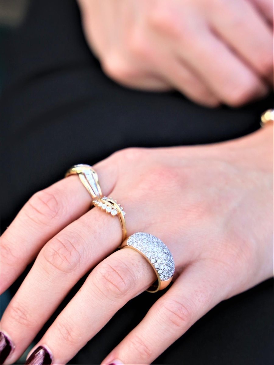 Bague Or jaune Diamant - Castafiore