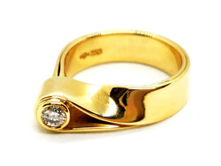 Bague Or jaune Diamant - Castafiore