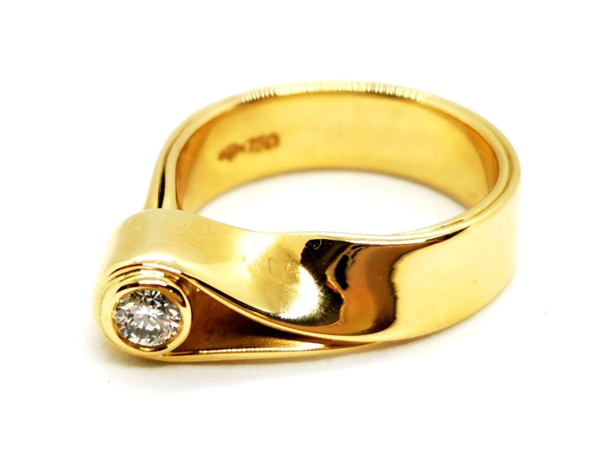 Bague Or jaune Diamant - Castafiore