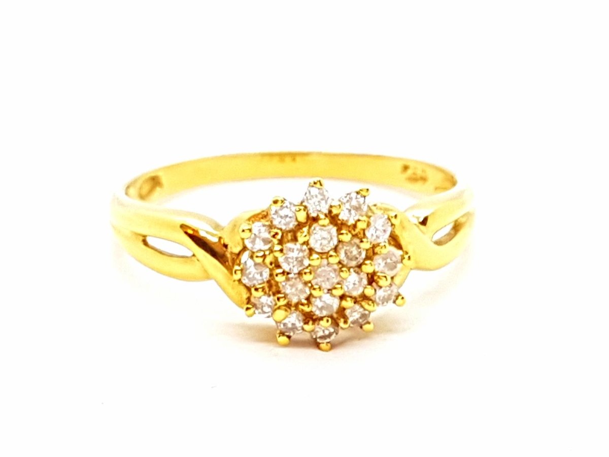 Bague Or jaune Diamant - Castafiore