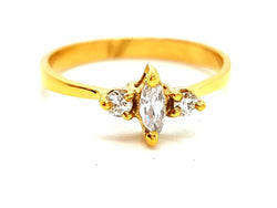 Bague Or jaune Diamant - Castafiore