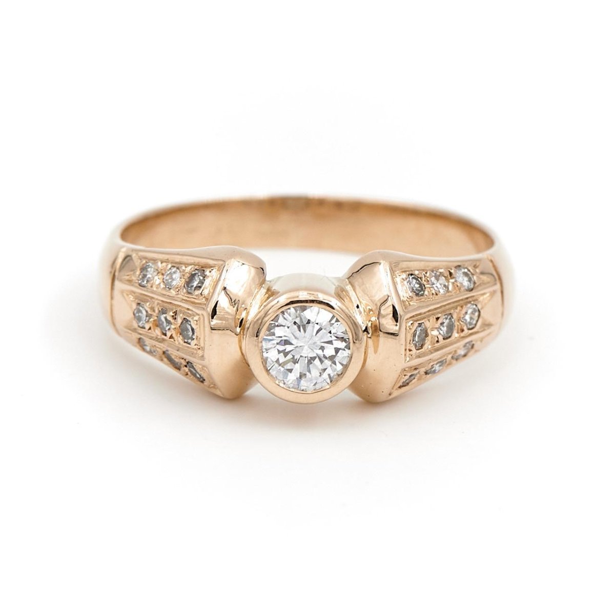 Bague Or jaune Diamant - Castafiore