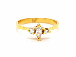 Bague Or jaune Diamant - Castafiore