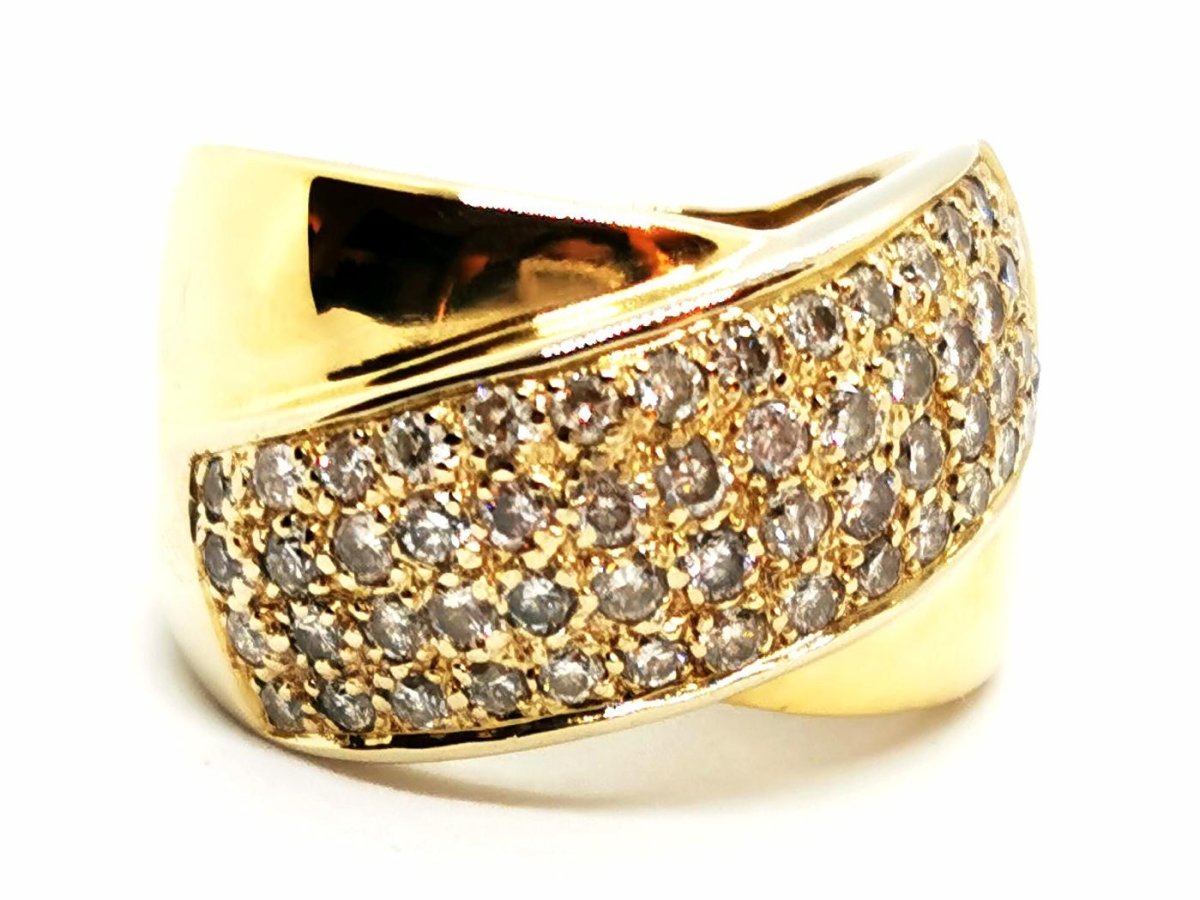 Bague Or jaune Diamant - Castafiore