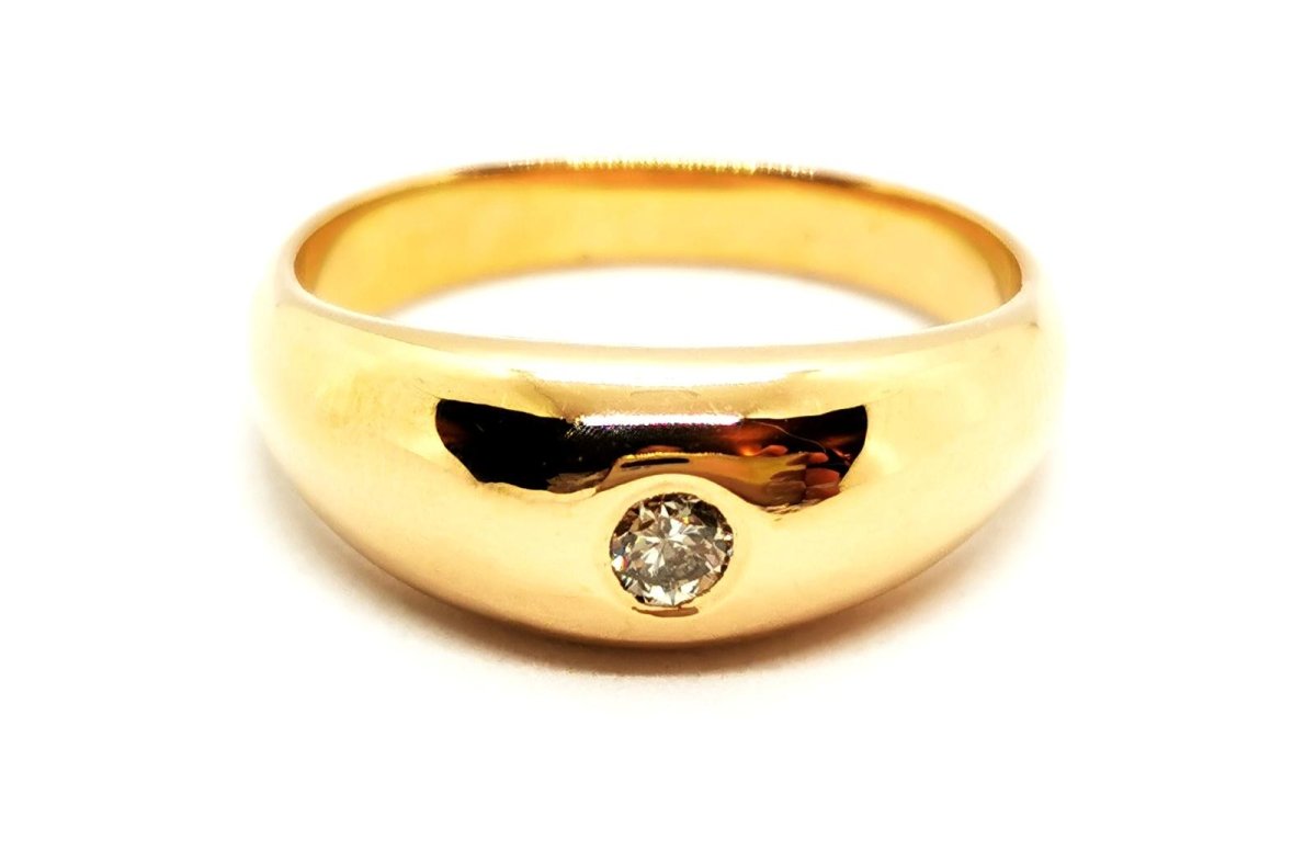 Bague Or jaune Diamant - Castafiore