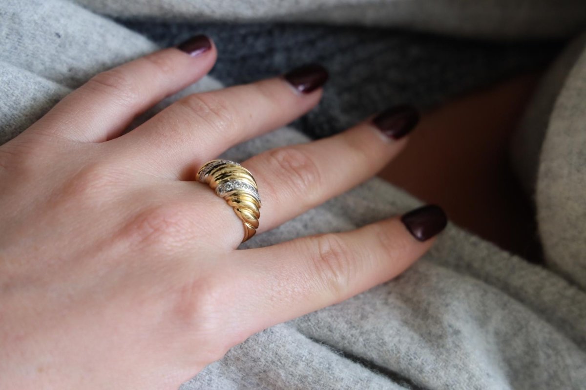 Bague Or jaune Diamant - Castafiore