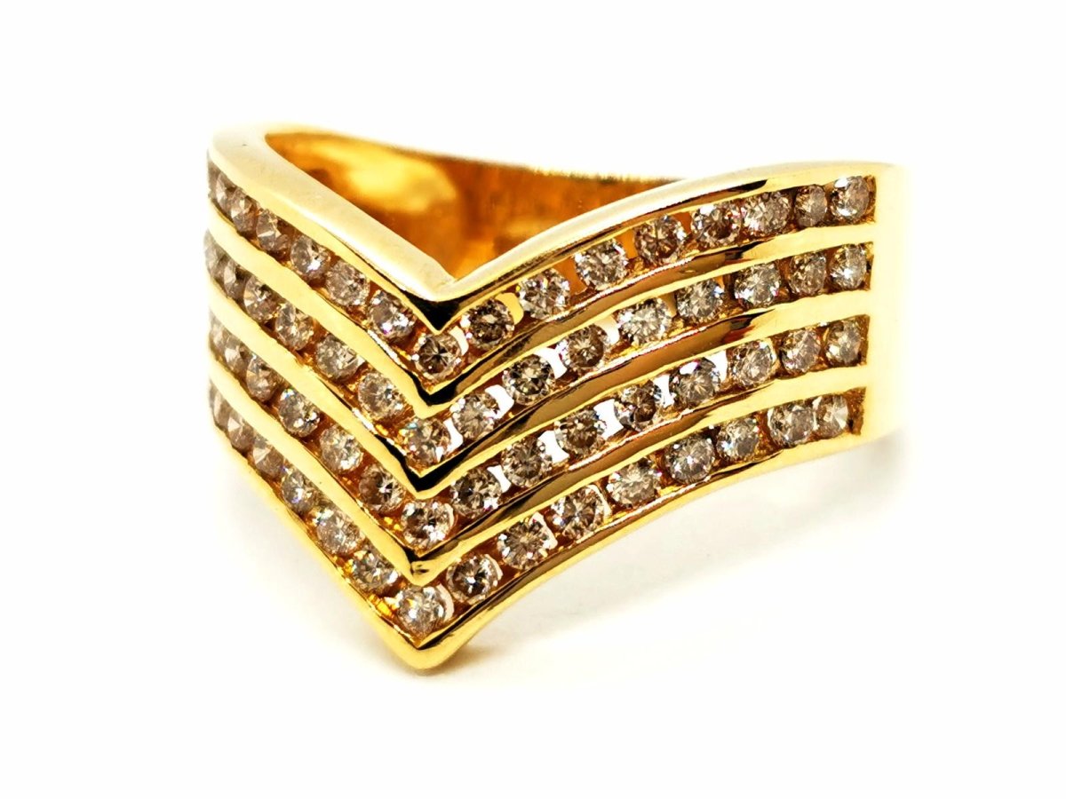 Bague Or jaune Diamant - Castafiore