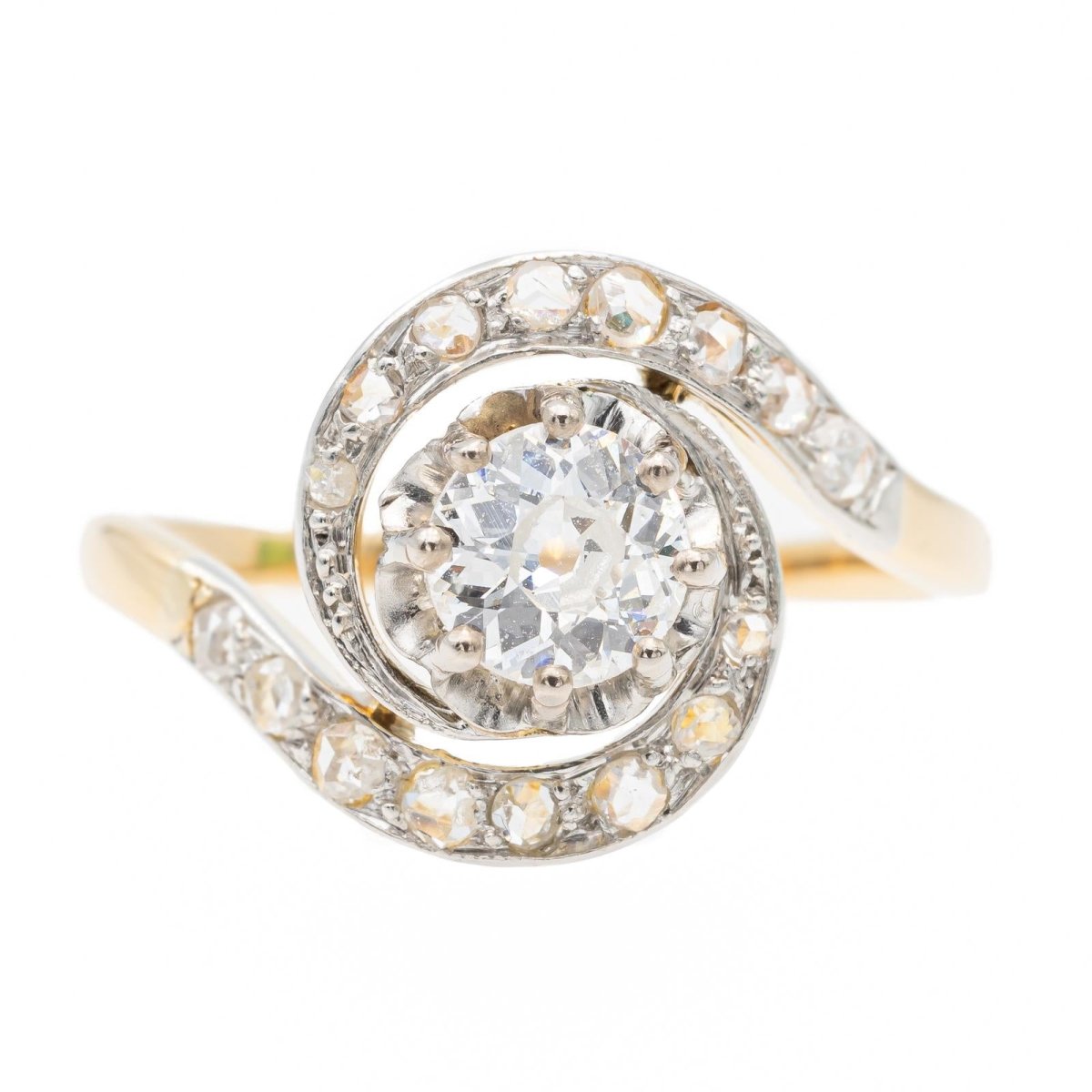 Bague Or jaune Diamant - Castafiore