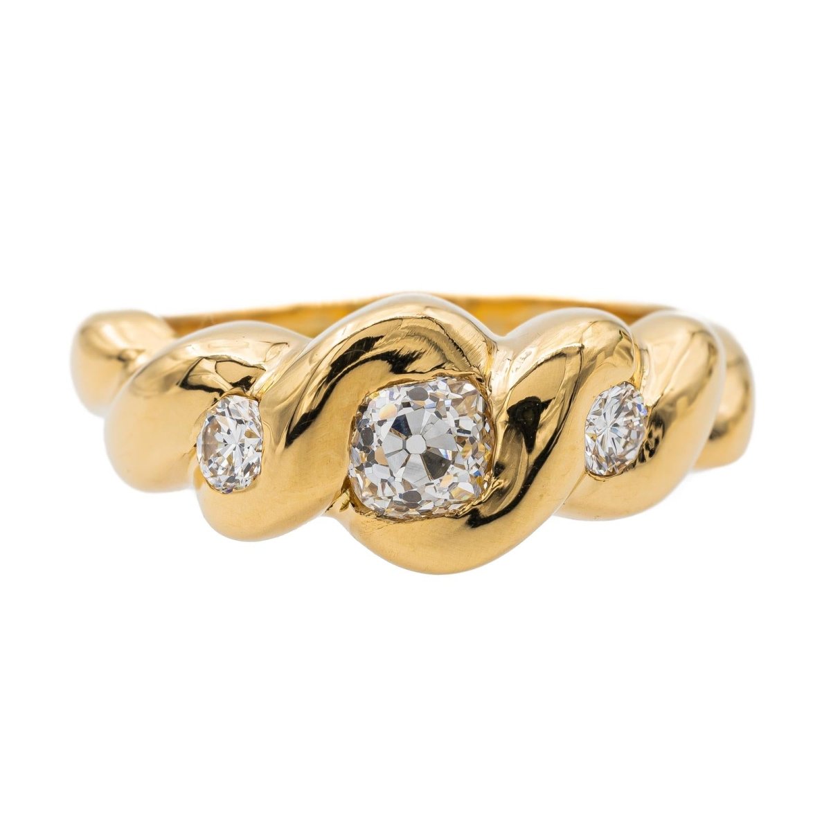 Bague Or jaune Diamant - Castafiore