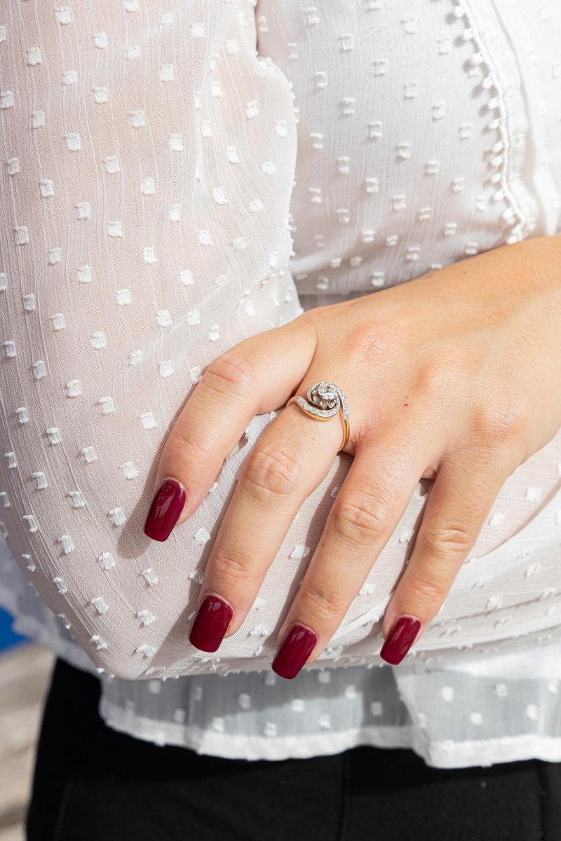 Bague Or jaune Diamant - Castafiore