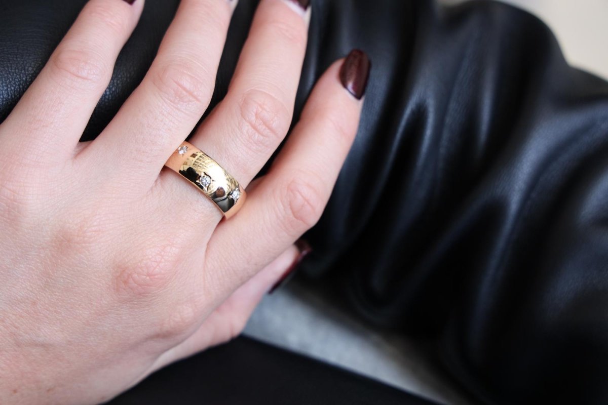 Bague Or jaune Diamant - Castafiore