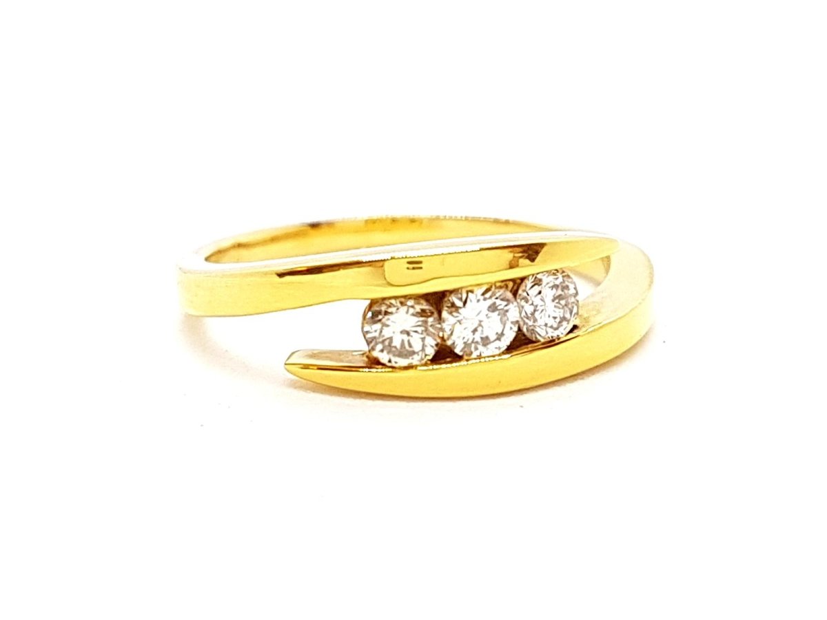 Bague Or jaune Diamant - Castafiore