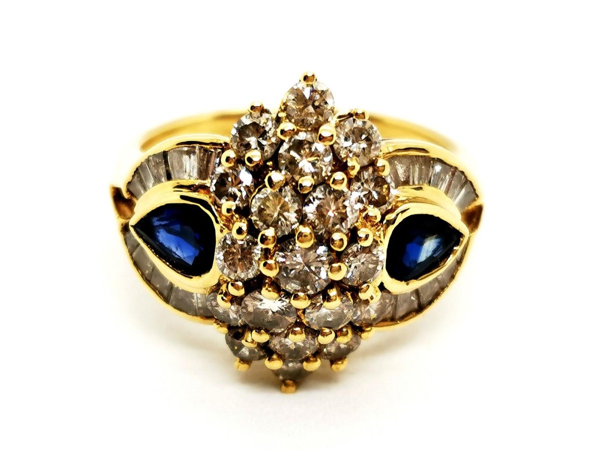 Bague Or jaune Diamant - Castafiore
