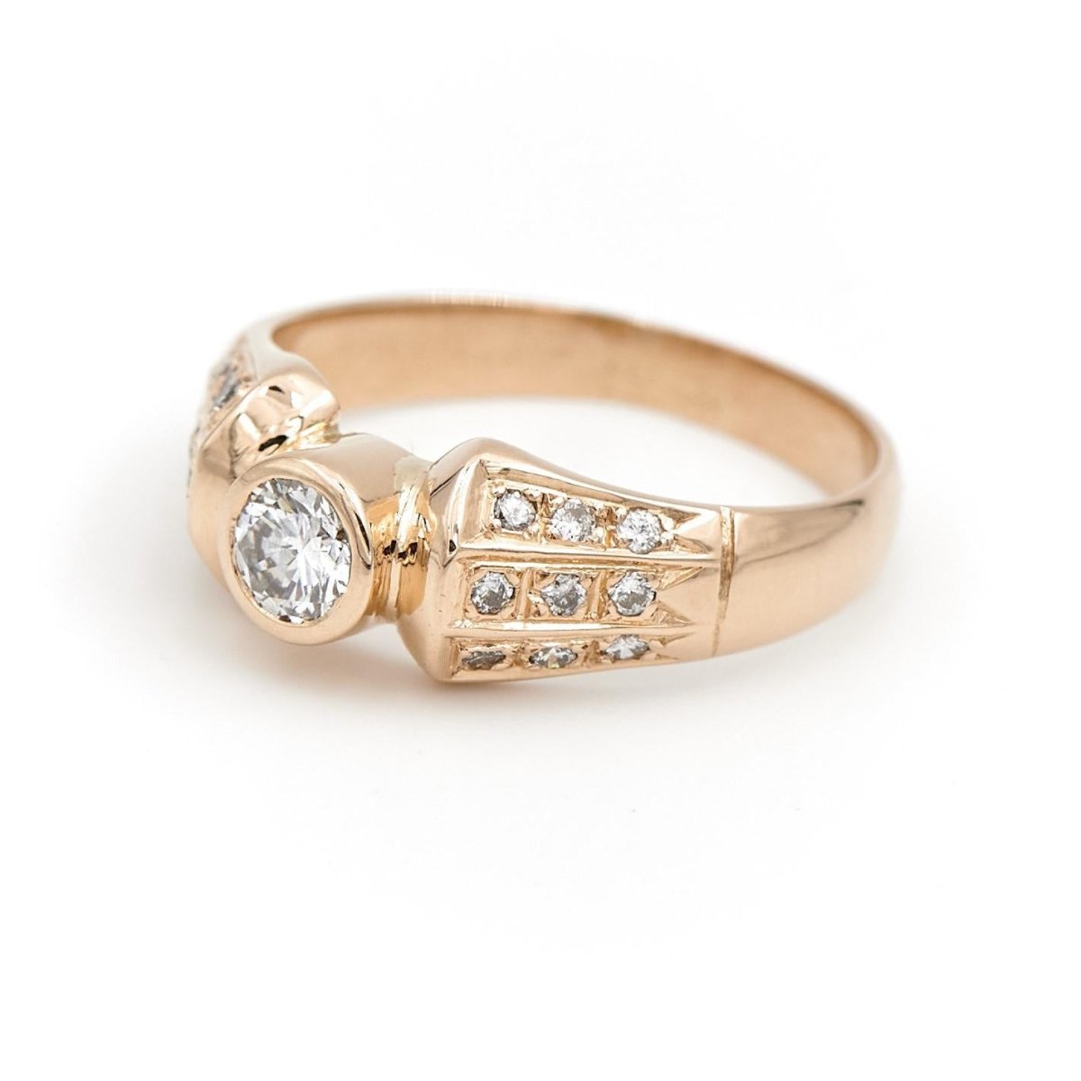 Bague Or jaune Diamant - Castafiore